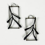 Forged Branch Earrings – Black Annealed & TIG Wire Jewelry
