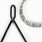 Wrapped Teardrop Earrings – Black Annealed &amp; White Wire Jewelry