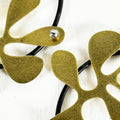 Brass Flora – Black Annealed Wire & Brass Earrings