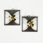 Architectural Bloom – Hammered Brass & Stainless Steel