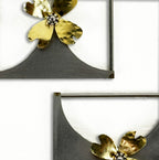 Architectural Bloom – Hammered Brass & Stainless Steel