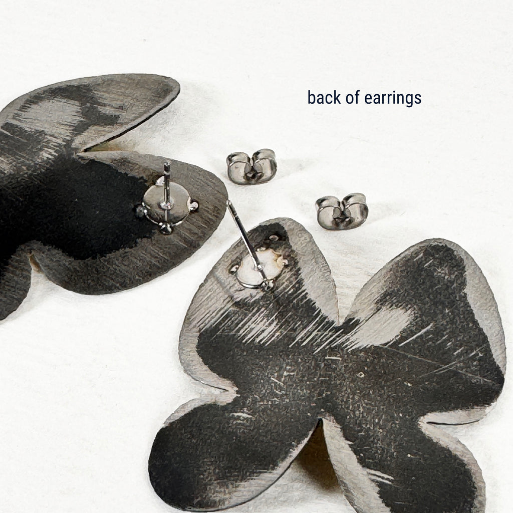 Butterfly – Steel & Brazed Earrings
